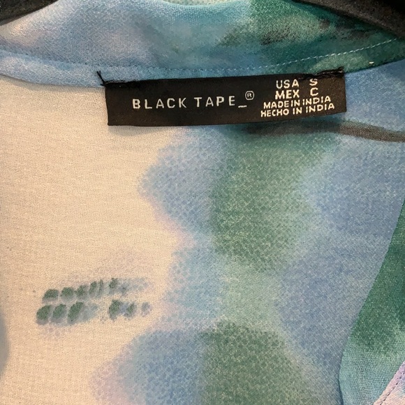 BLACK TAPE TIE DYE MAXI DRESS - Picture 6 of 11